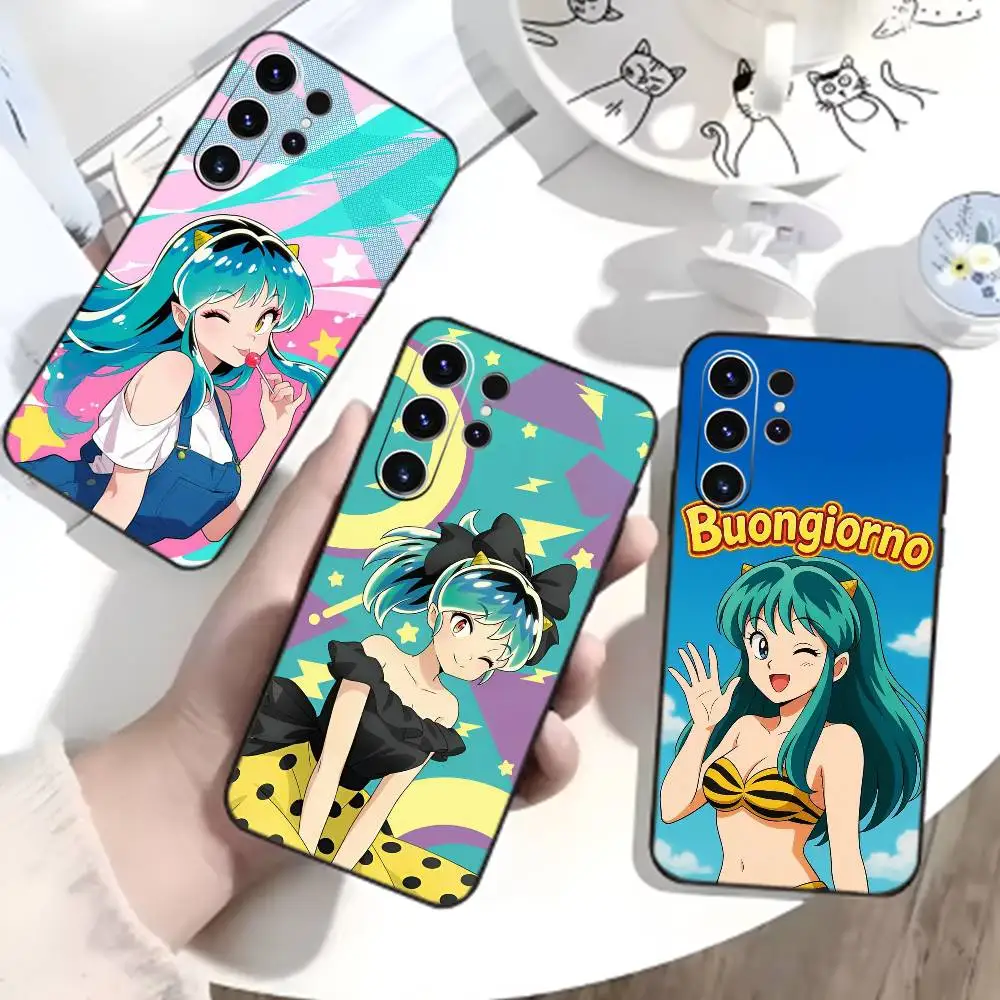 

LUM Anime T-Urusei Y-Yatsura Phone Case For Samsung S26,S25,S24,S23,S22,S21,S20,Ultra,Plus,FE Black Soft Cover