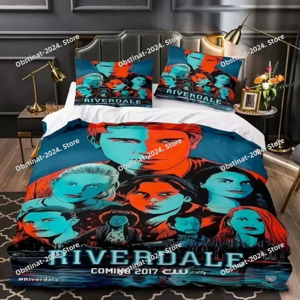 New Movie Riverdale Bedding Set Teens Boys Duvet Cover Set With Pillow Cover Comforter Set Single Queen King Full Size Bed