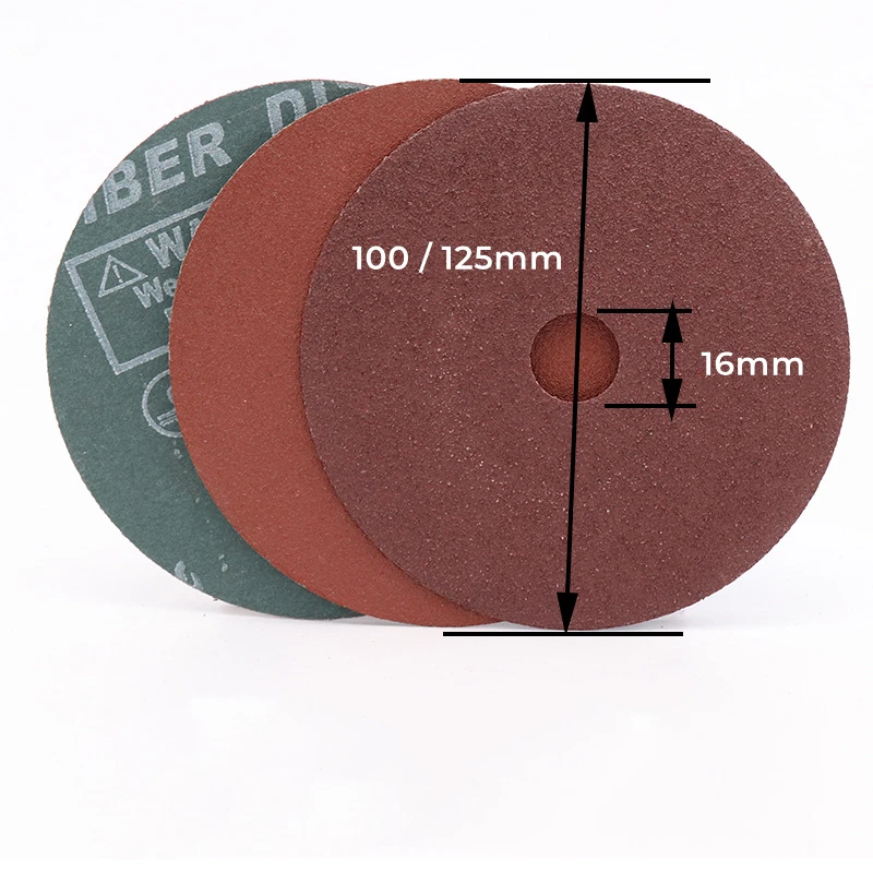 24~120 Grit Resin Fibre Sanding Discs 4/5 Inch 100/125mm For Angle Grinder Rotary Abrasive Tool Accessories