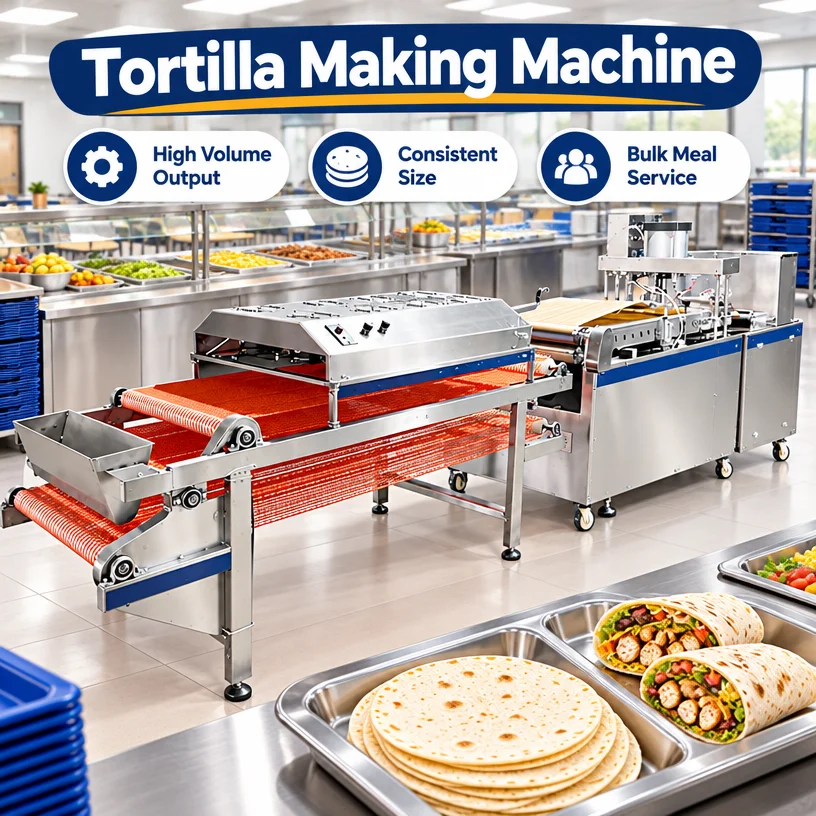 Tortilla Making Machine Semi Automatic Flatbread Production Line for Small Bakery Business Custom