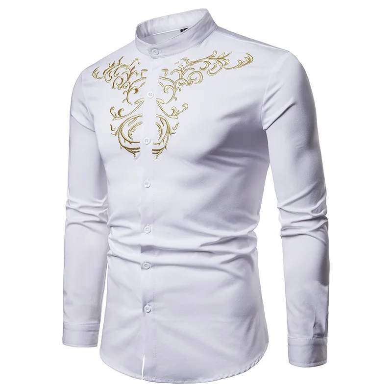 2023 New men\'s long-sleeved shirt embroidered vintage top Korean fashion men\'s street clothing designer luxury T-shirt