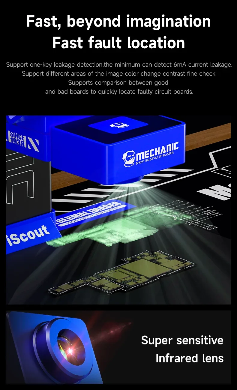 IScout 256*192 كاميرا التصوير الحراري للهاتف الخليوي اللوحة الأم استكشاف الأخطاء تشخيص الأشعة تحت الحمراء الكشف الحراري #2