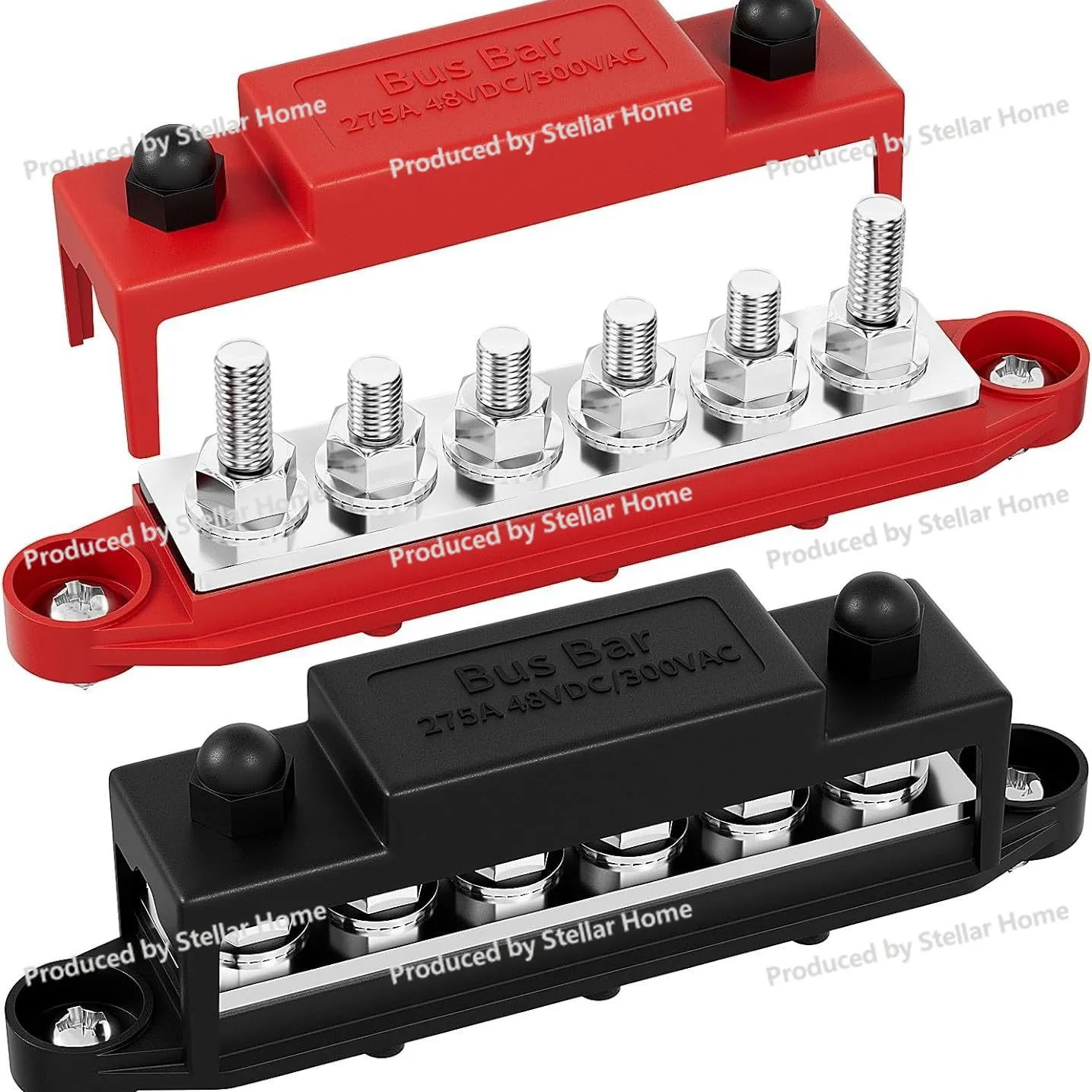 250A High Current Busbar 250A 275A 6-position Busbar Yacht, RV Car Circuit Modification
