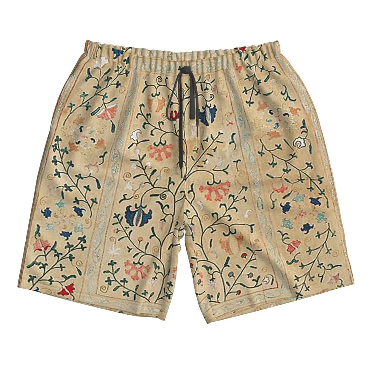 

Uzbekistan Suzani Nim Embroidery Trunks Beach Board Shorts Casual Quick Dry Swim Summer Men Pants