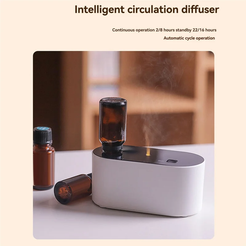 

B89B-Waterless Essential Oil Diffuser Aromatherapy Atomizing Diffuser Forbedroom, Home, Office White