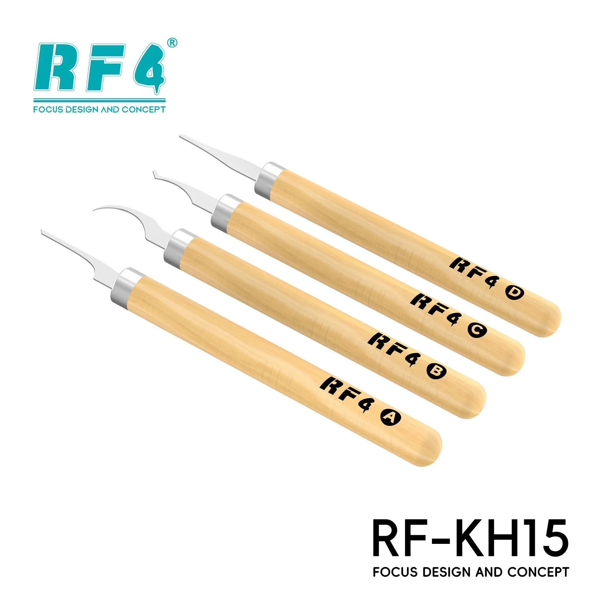 

Набор инструментов RF4 RF-KH15 4-в-1: ножи для удаления клея с процессоров, ремонта материнских плат BGA, лопатки для вскрытия, инструменты для очистки и снятия микросхем IC
