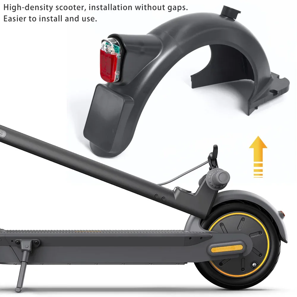 Elektroroller-Hinterradschutzblech für Ninebot MAX G30 G30D – Wasserabweiser, Rücklicht und Schmutzfänger-Zubehör – Detail 2