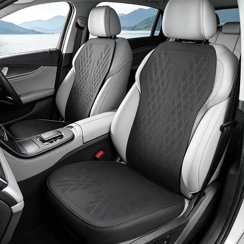 Breathable Car Seat Cushion Fully Enclosed Base Front Seat Cover for Subaru WRX Forester Outback Crosstrek Legacy Impreza Levorg