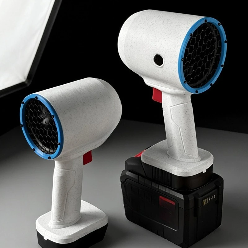 High-power lithium battery brushless violent turbine fan handheld storm dust blowing snow blower