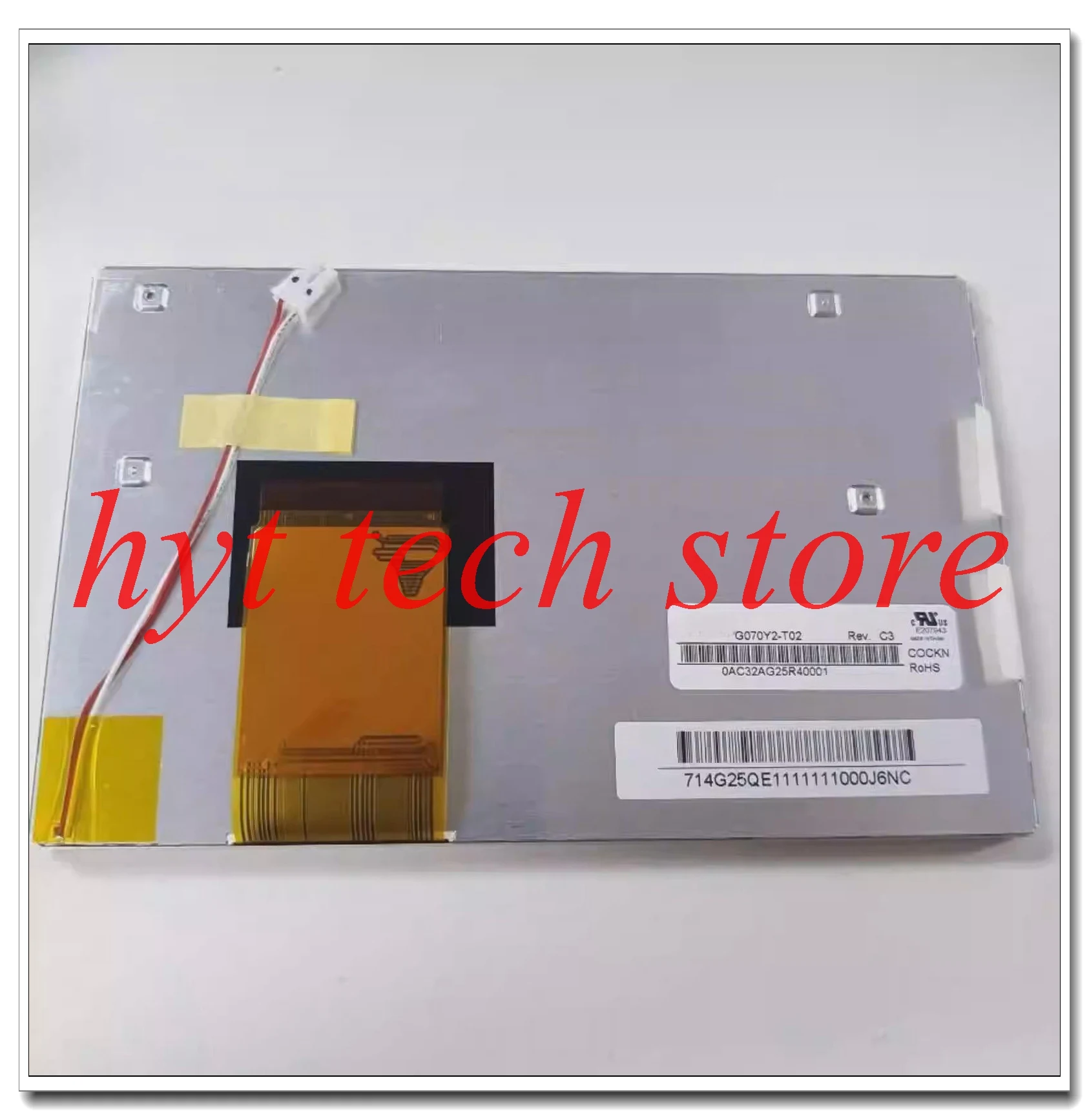 G070Y2-T02  800*480  7.0 Inch Industrial LCD  new& A+ grade in stock,tested before shipping