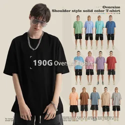Oversized Summer T shirts for Women Men Brown Casual Female Korean Streetwear Tees Unisex Basic Solid Young Cool Tops