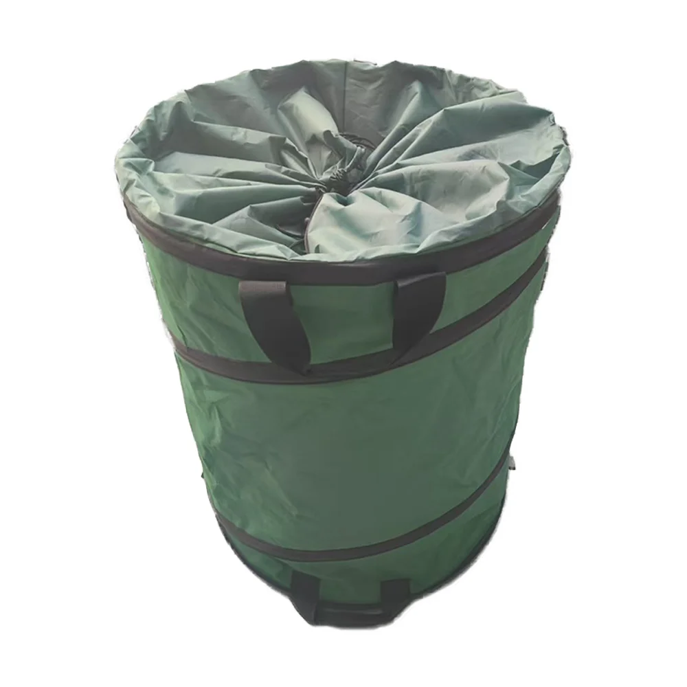 Hot Selling Garden Bag Leaf Bag Outdoor Leaf Bags 170L Green Pop-Up Leaf Garbage Bin