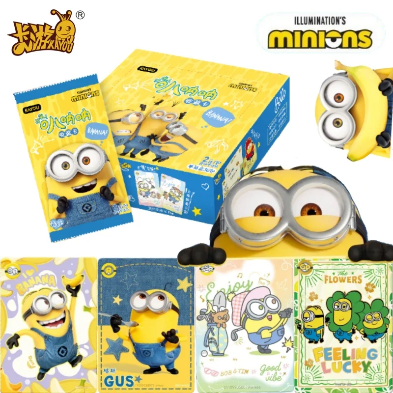 KAYOU – carte de Collection banane authentique, nouvelle série Minions, mignon Master Pack, carte de 1ère numéro, jouet périphérique Anime, cadeau pour enfants