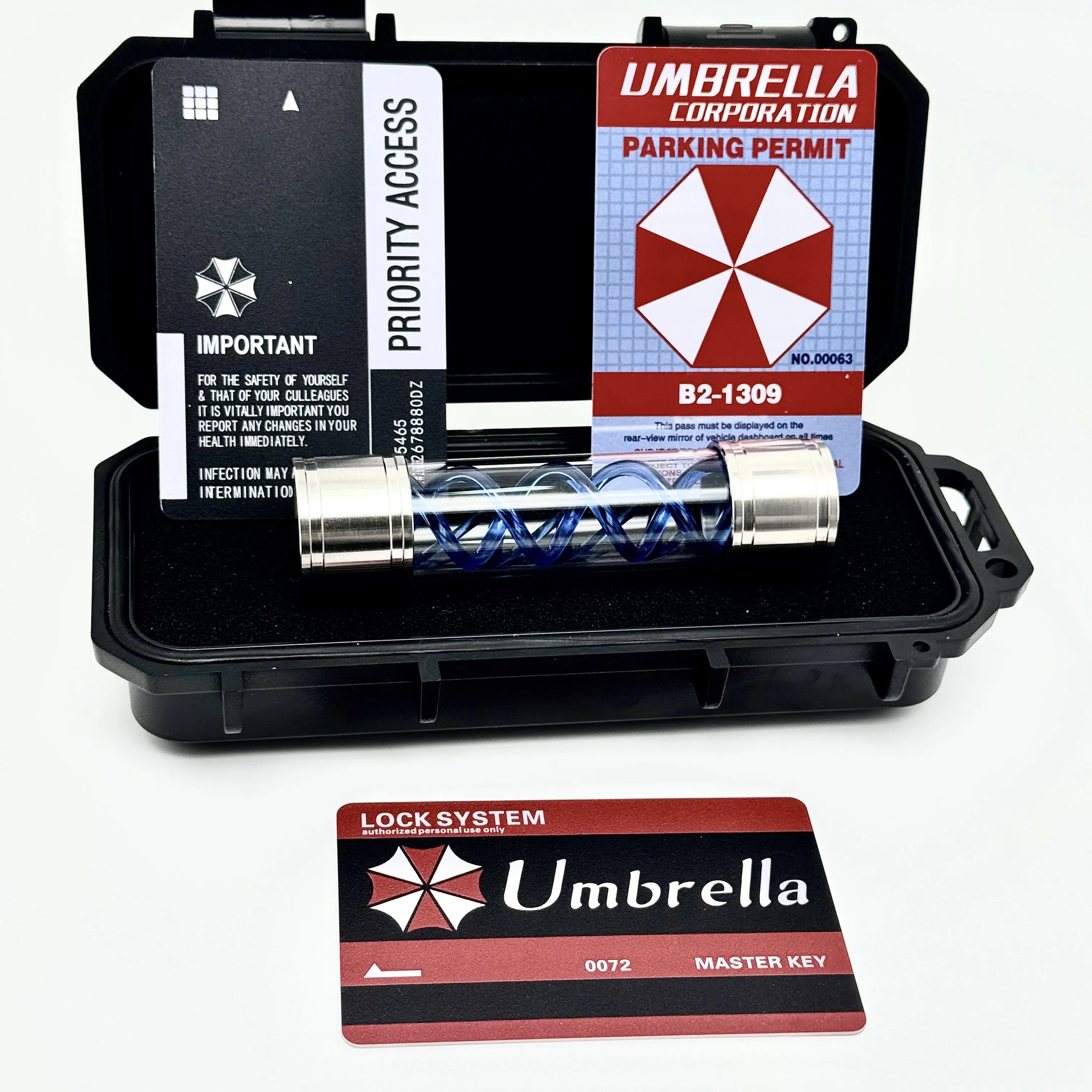 

Resident Evil Handmade T-Virus Sample Bottle Model Toy - Umbrella Corporation Box Game Collectible
