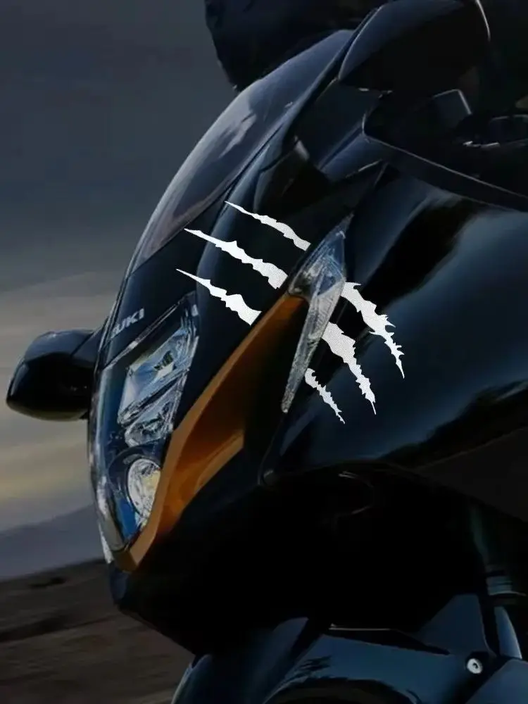 AliExpress NONE 2PCS Motorcycle Helmet Stickers, Aggressive Claw Scratch Decals for Motocross ATV Dirt Bike, Universal Decoration