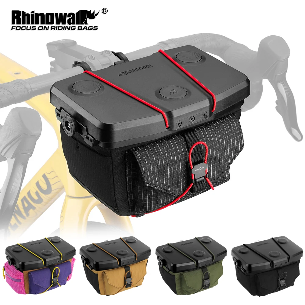 Rhinowalk Bike Handlebar Bag 3.3L Quick Release Space Station Bicycle Front Bag Multifunctional Modular For Road Mountain Bike