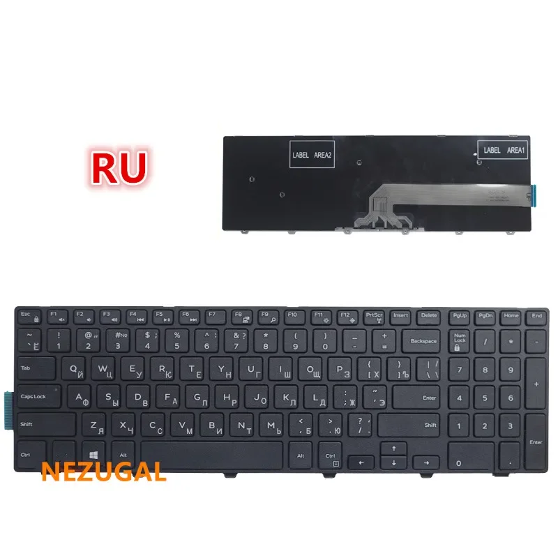 

Russian Keyboard For DELL Inspiron 15 3000 5000 3541 3542 3543 5542 5545 5547 15-5547 15-5000 15-5545 17-5000 RU laptop keyboard
