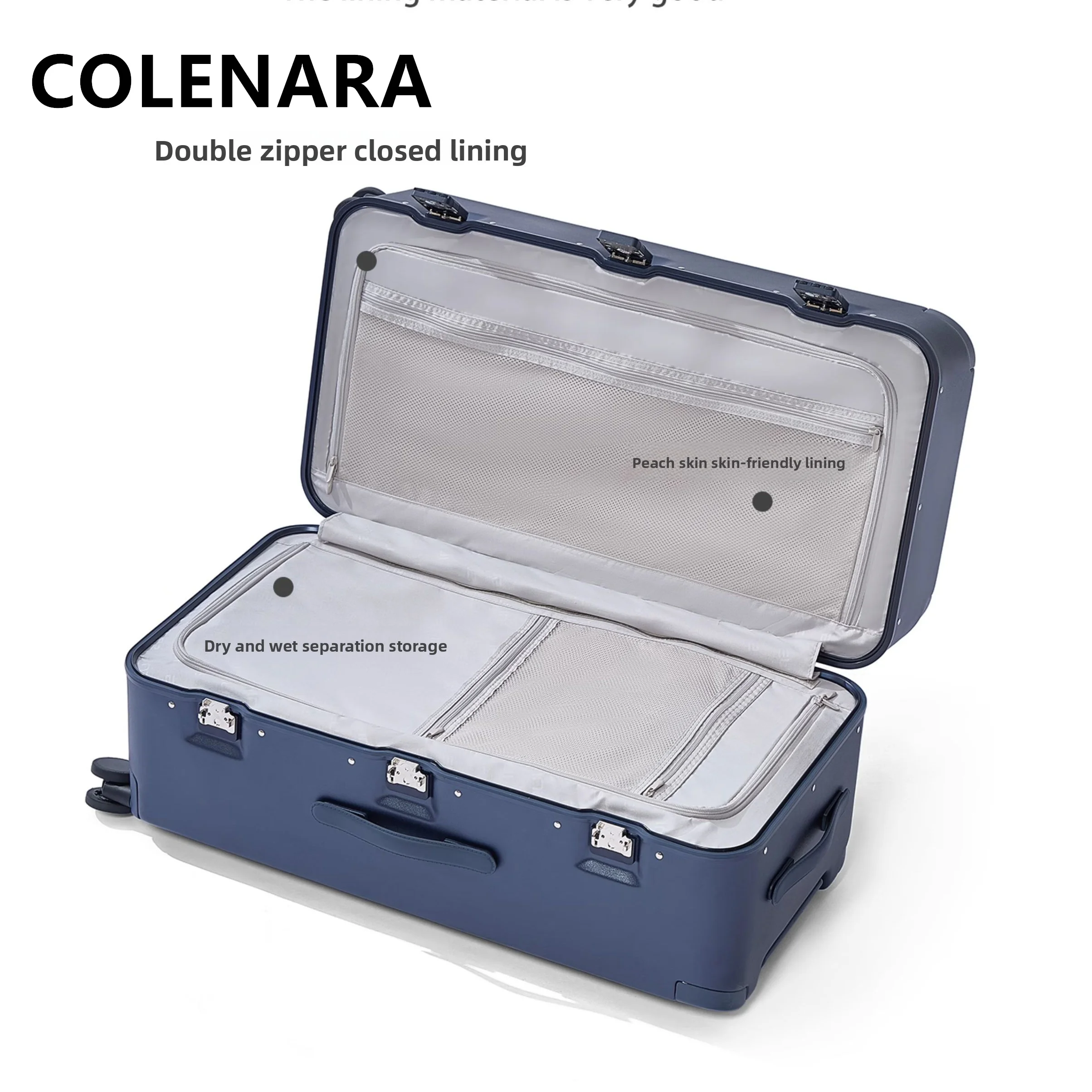 COLENARA Large Capacity Suitcase 20 Inch Boarding Case 24