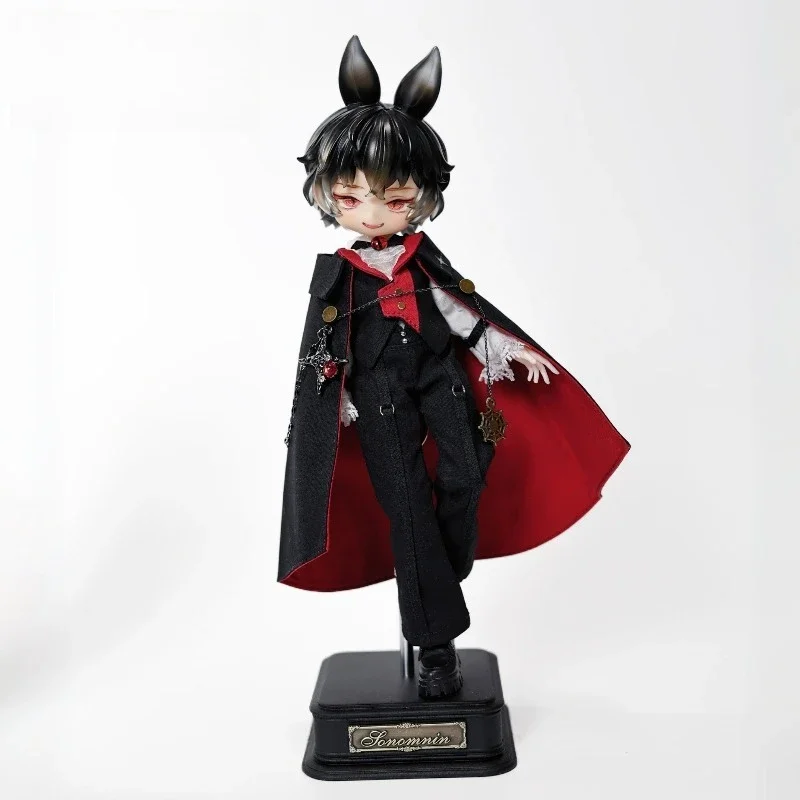 1/12 Maßstab Dunkler Vampir-Graf BJD Europäischer Stil Abendkleid Klassisches Kleidungsmodell für Actionfiguren Szenendekoration – Detail 2