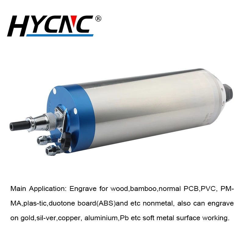 CNC 스핀들 밀링 수냉식 스핀들 모터 D = 100mm, CNC 라우터 스톤 타각기 적합, 3.7kW, 220V, 380V, ER20!