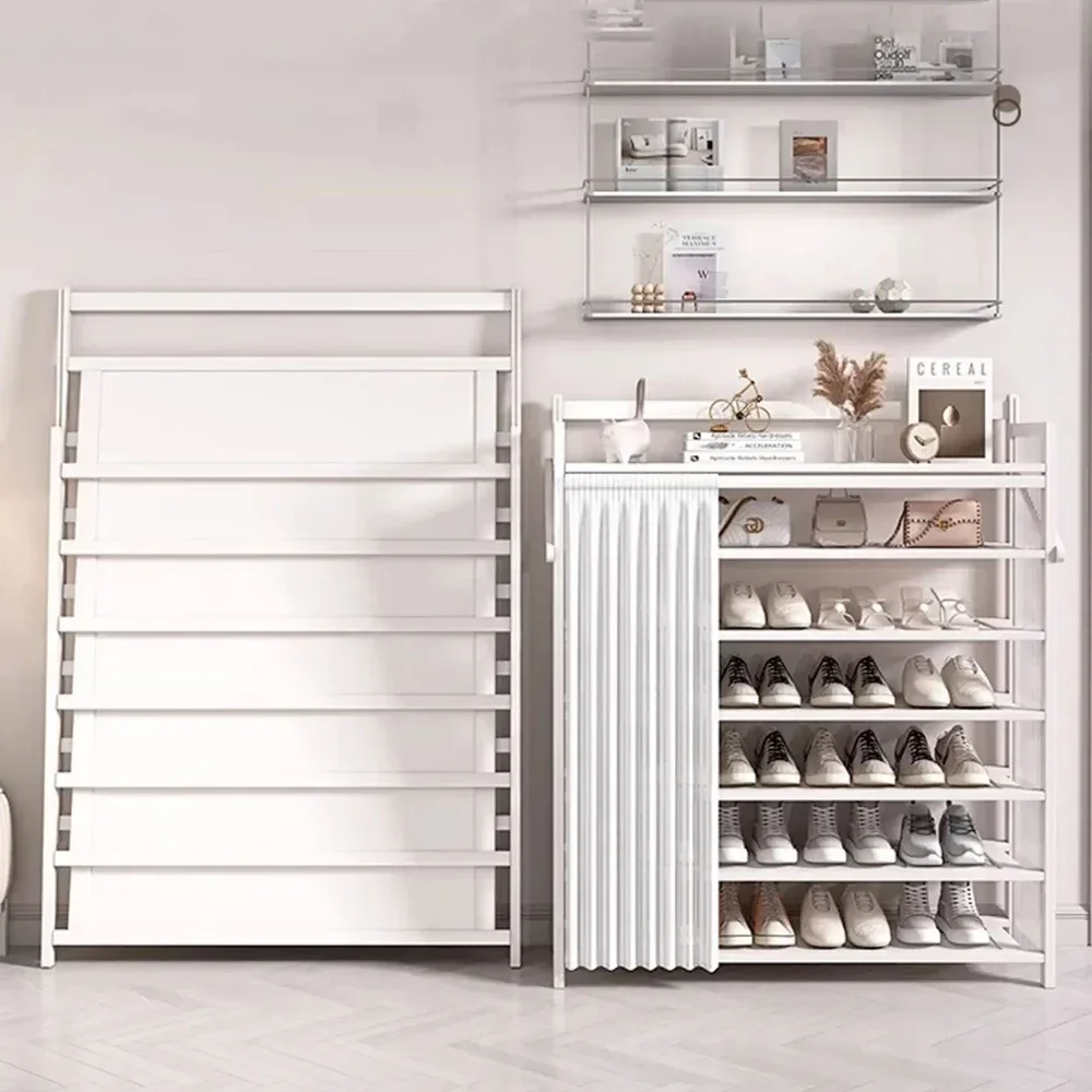 y Folding Multi-Layer Shoe Cabinet Large Capacity Dust Proof Storage Shelf Phyllostachys Pubescens Easy Installation Shoe Racks