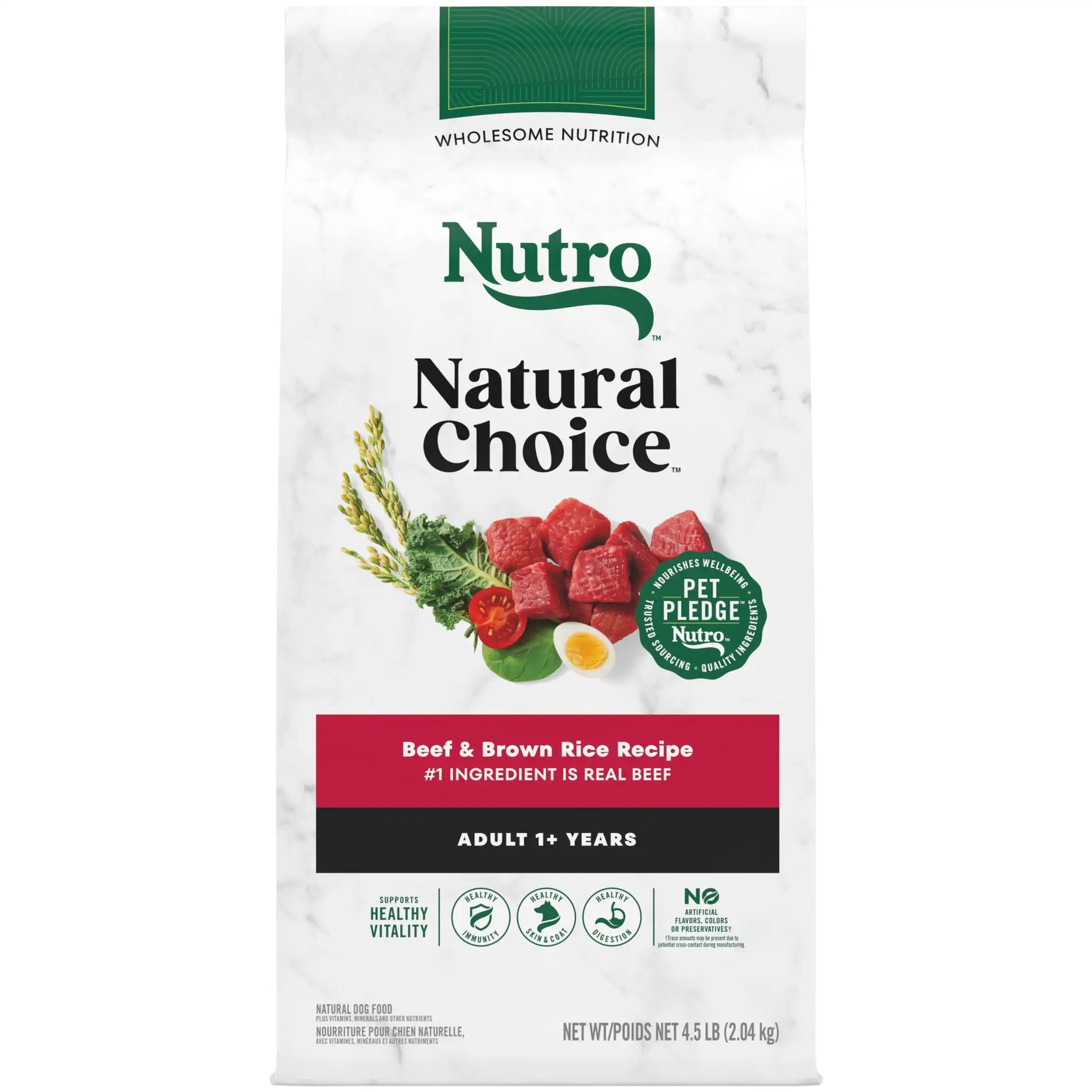 

Nutro Natural Choice Adult Dry Dog Food, Beef and Brown Rice Recipe, 4.5 Lbs