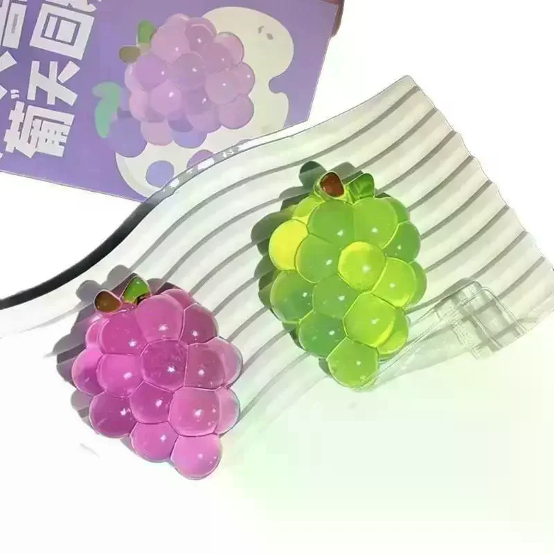 Squishy Fruit Grapes Fidget Toy Stress Relief Anti Anxiety Slow Rising Creative Sensory Toy