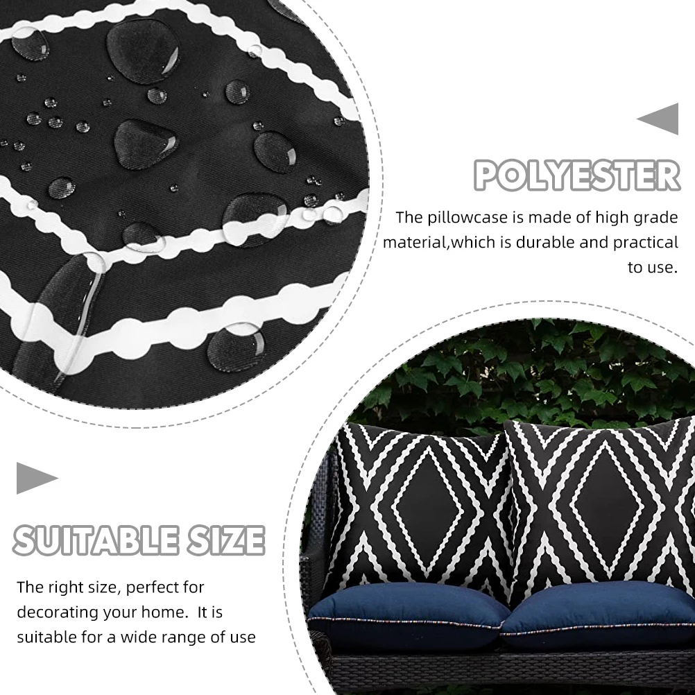 

Waterproof Pillowcase Polyester Sofa Bed Unique Pillow Cover Cushion Home Decor Stylish Living Room Pillows Case
