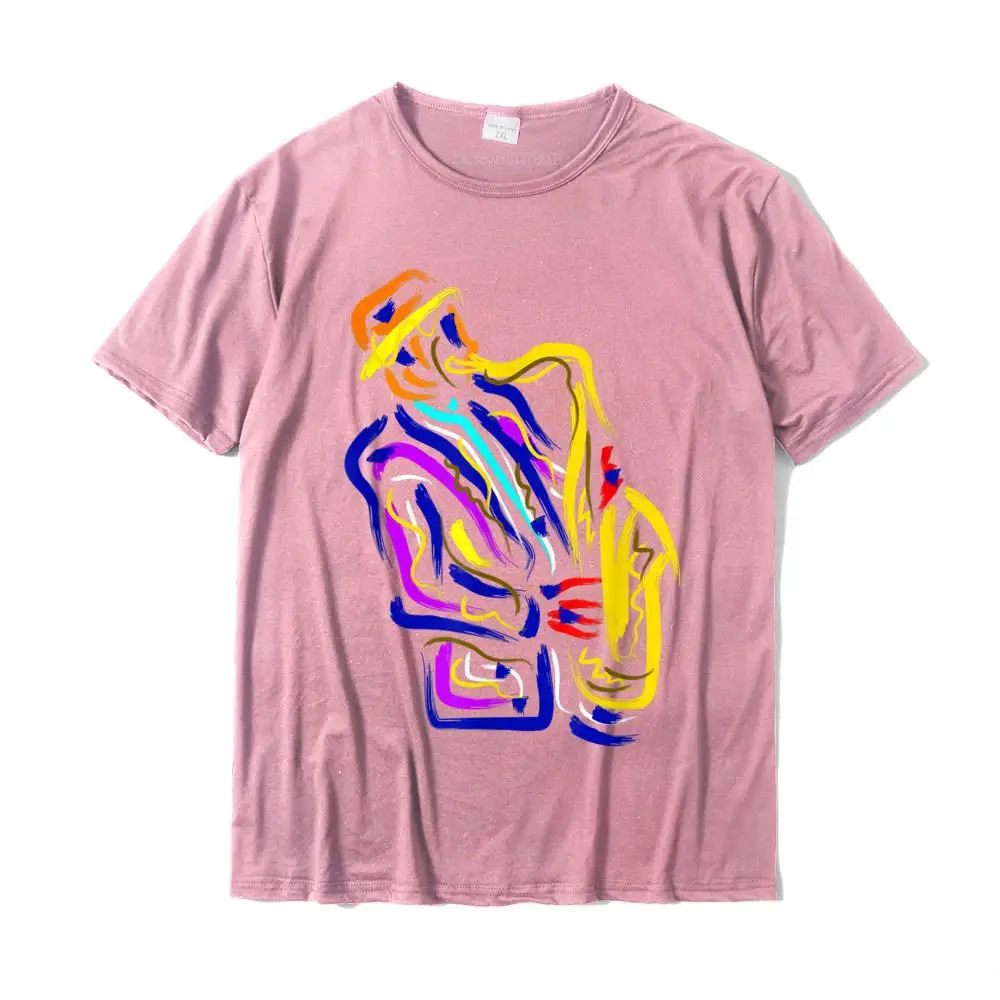 Saxophonist Jazz Musician Gift Idea Saxophone T-Shirt T Shirts Tops Tees Cute Cotton Casual 3D Printed Mens