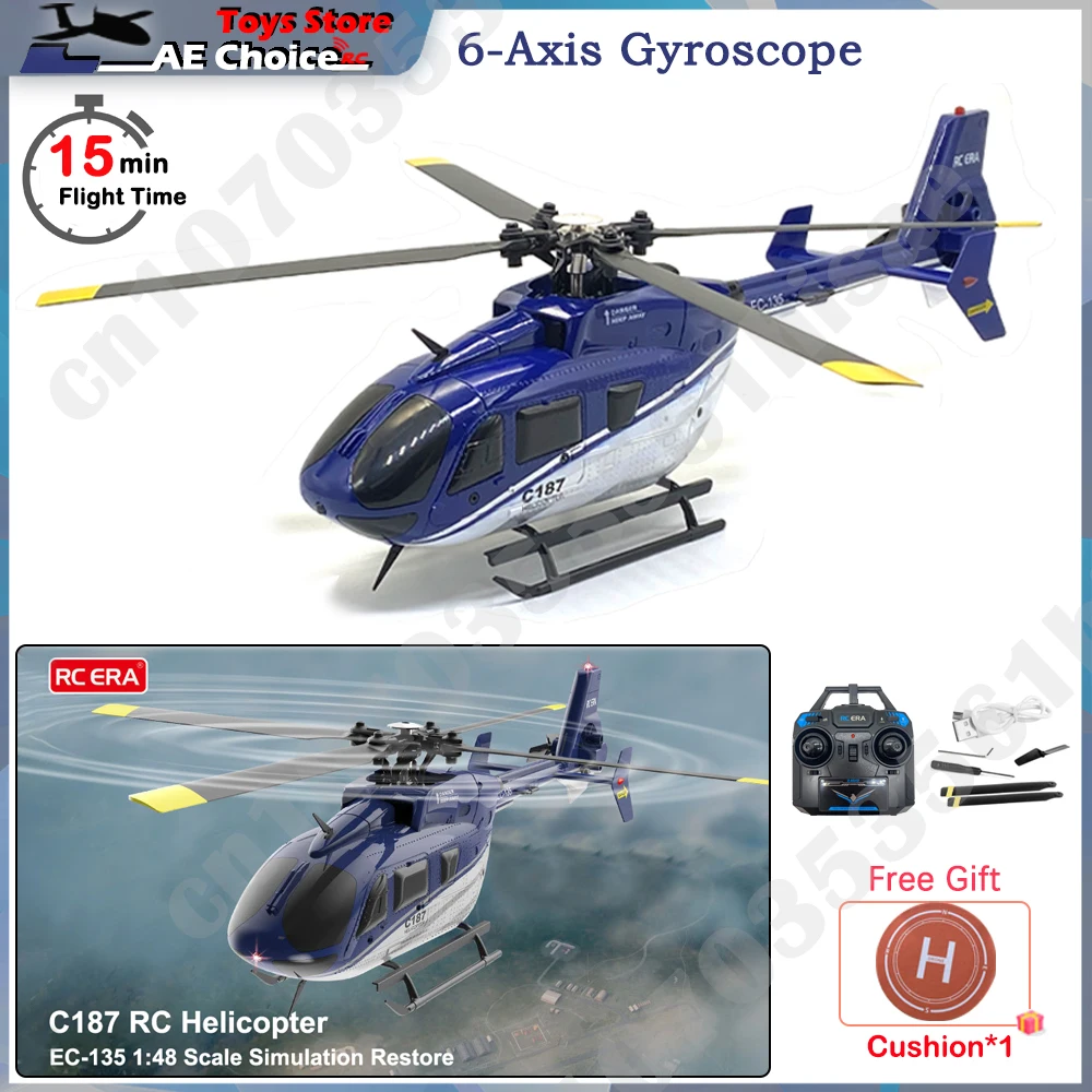 C187 RC Helicopter 2.4G 6G System 4CH Remote Control 6-Axis Sentry Drone RC Quadcopter Helicopter Toys VS Wltoys K124 dla dorosłych