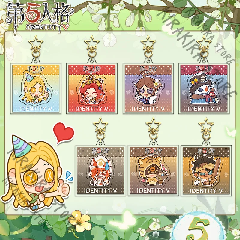 

Anime Rotate Key Chain Keyring Identity Ⅴ Luca Balsa Eli Clark Demi Bourbon Cosplay Keychain Pendant Bags Charms Knickknack