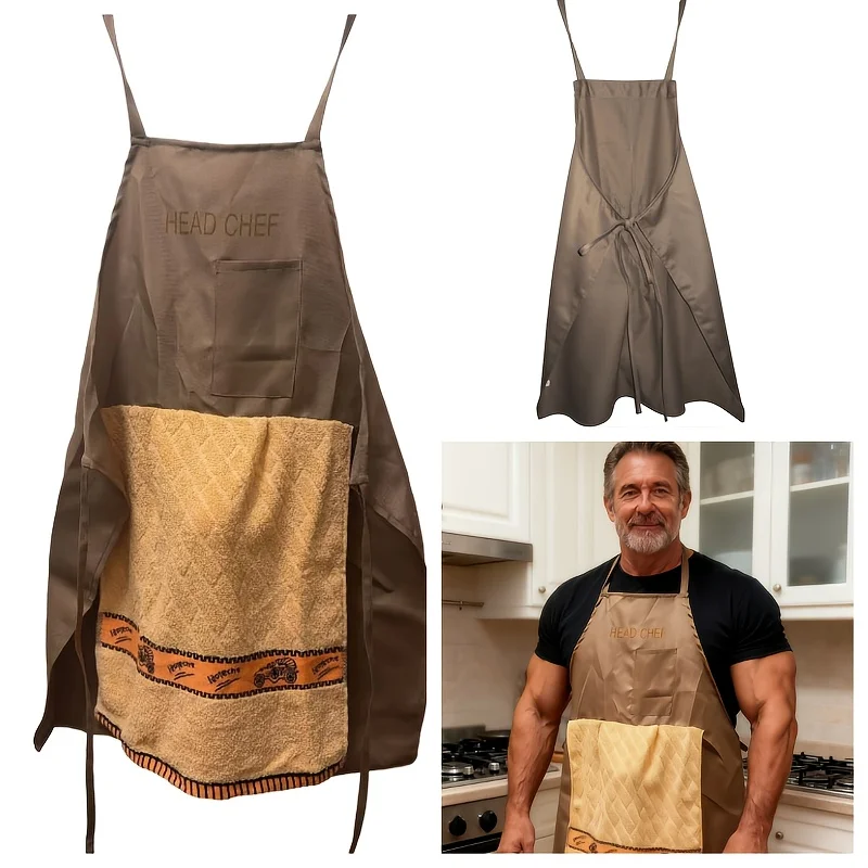 Adjustable Chefs Apron For Adult Men Hilarious Surprise Prank Apron For Bachelor Parties And Kitchen Humors for Home Cooking