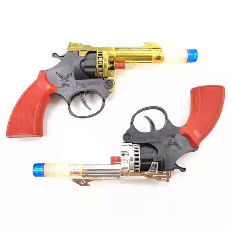 Revolver Toy Gun Mini Model Fake Pistol Childhood Toys for Adults Collection Boys Birthday Holiday Gift