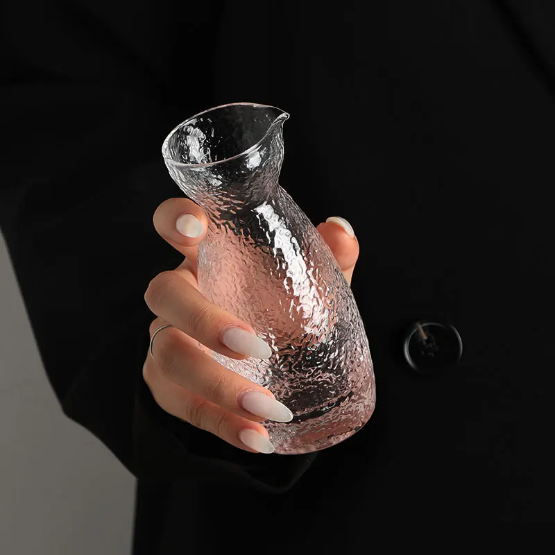 Japanese Sake Glass Bottle  Texture Container Household Bar Wine Pot Gift Retro High Quality Glassware