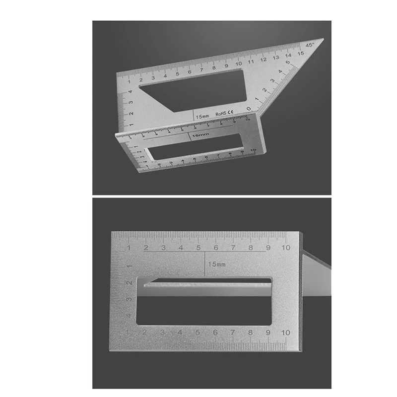 Multifunctional Square Three-Dimensional Positioning Ruler T-Shaped Measuring Woodworking Ruler Tool