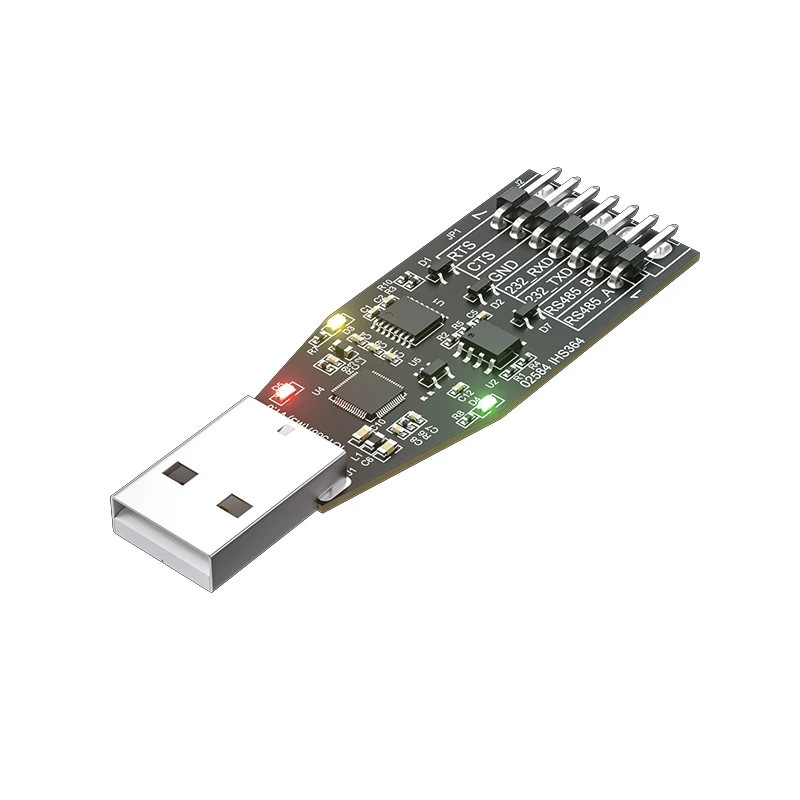 Modulo di comunicazione adattatore convertitore seriale da USB a RS232 RS485 di grado industriale DTECH IOT5087(MS) da 3 pezzi