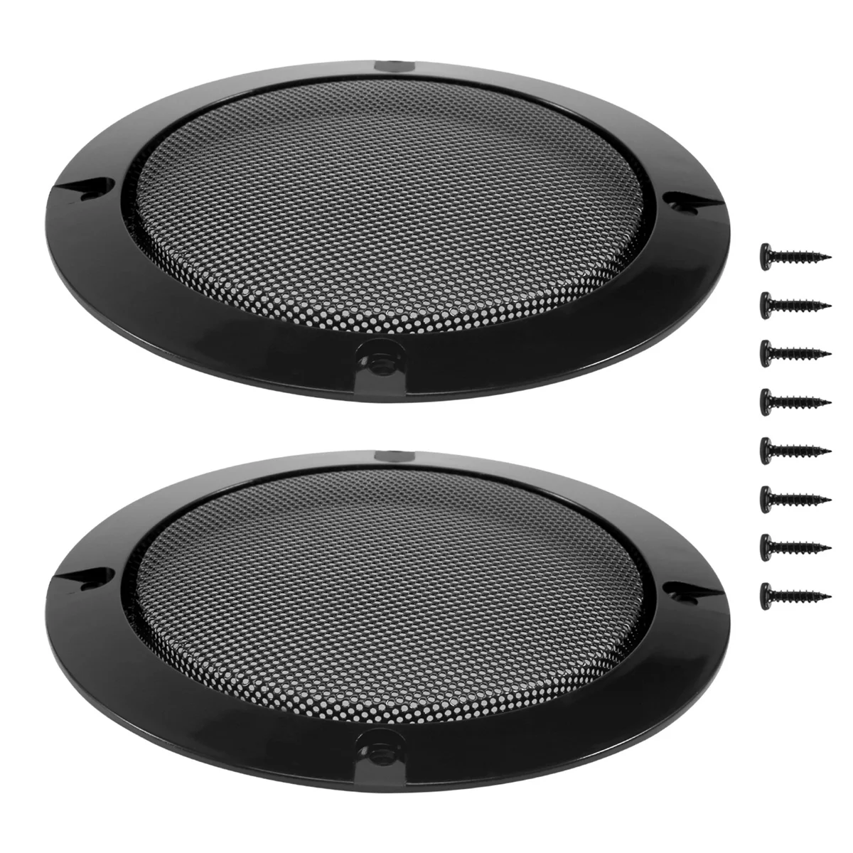 2Pcs 4 Inch Speaker Speaker Grille Speaker Replaceable Round Speaker Protection Grille