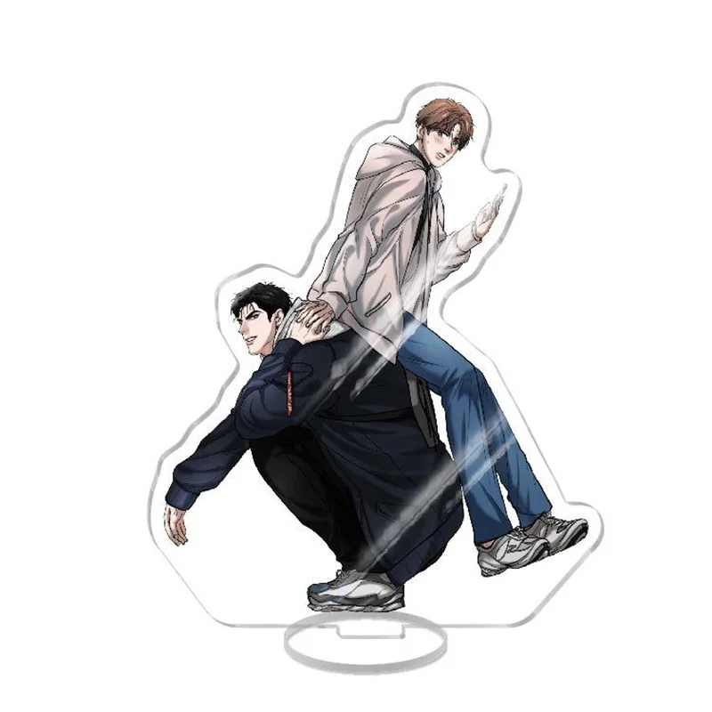 الإملائي دعني هناك الكورية Manwha الاكريليك الشكل كيم دان الجملة المفاتيح هدية صديق حامل نموذج لوحة الكرتون شارة