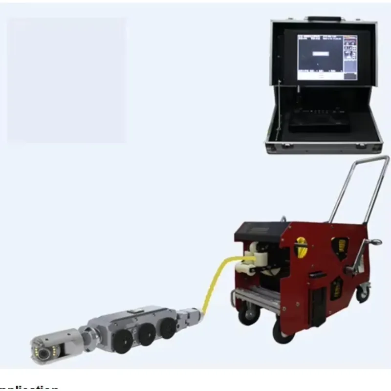 Remote Control Pipe Inspection Crawler Robot CCTV Sewer Drain Pipeline Inspection Camera System Industrial Endoscope Monitor