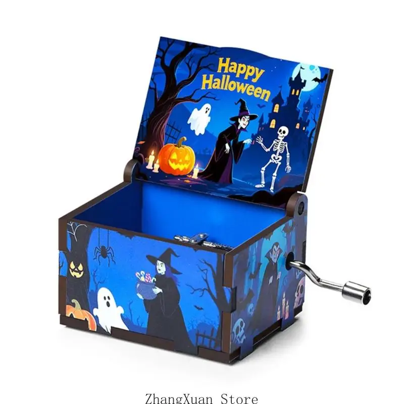 Halloween-Spieluhr mit mechanischen Bewegungen für Regalsimse und Tischdisplay 3XUF – Detail 3