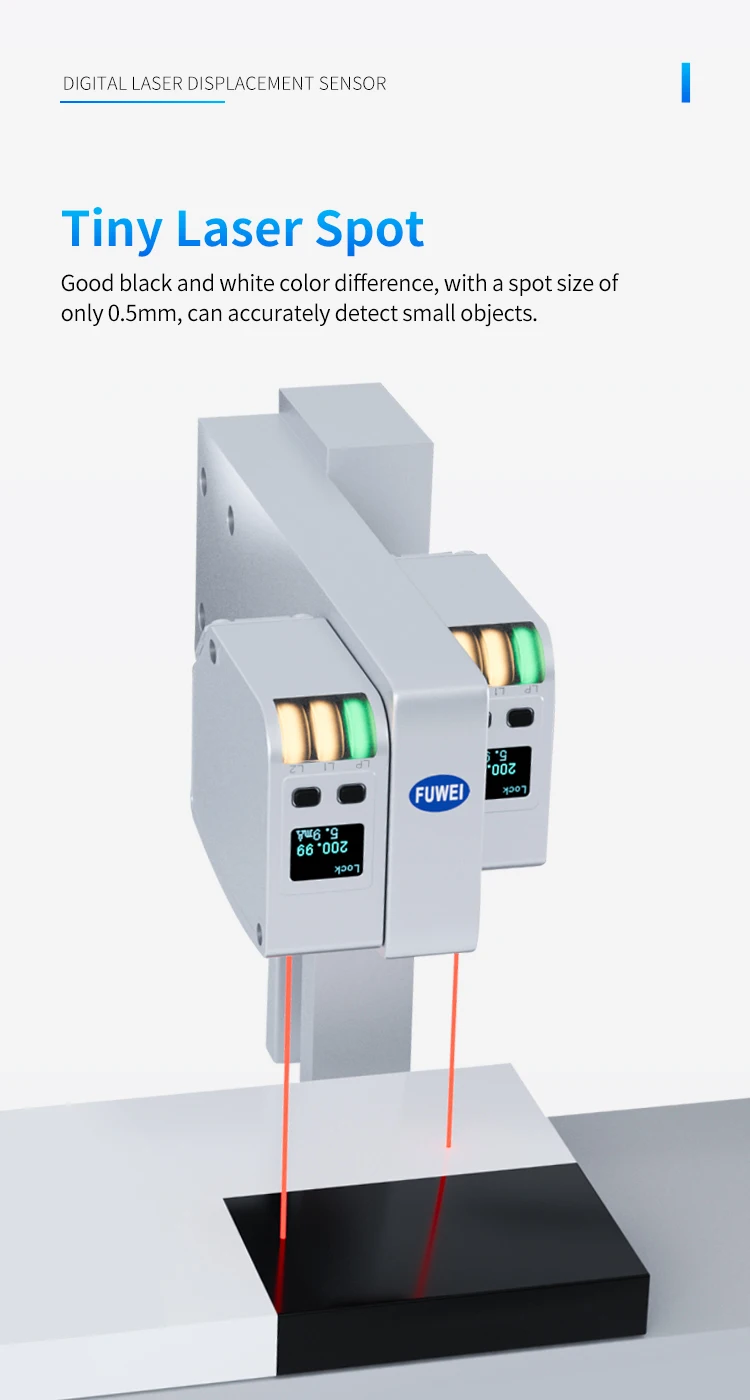 FSD11-30-RS485 Alta precisão 0,01 mm de espessura faixa de medição de planicidade 15 mm sensor de alcance a laser – Detail 7