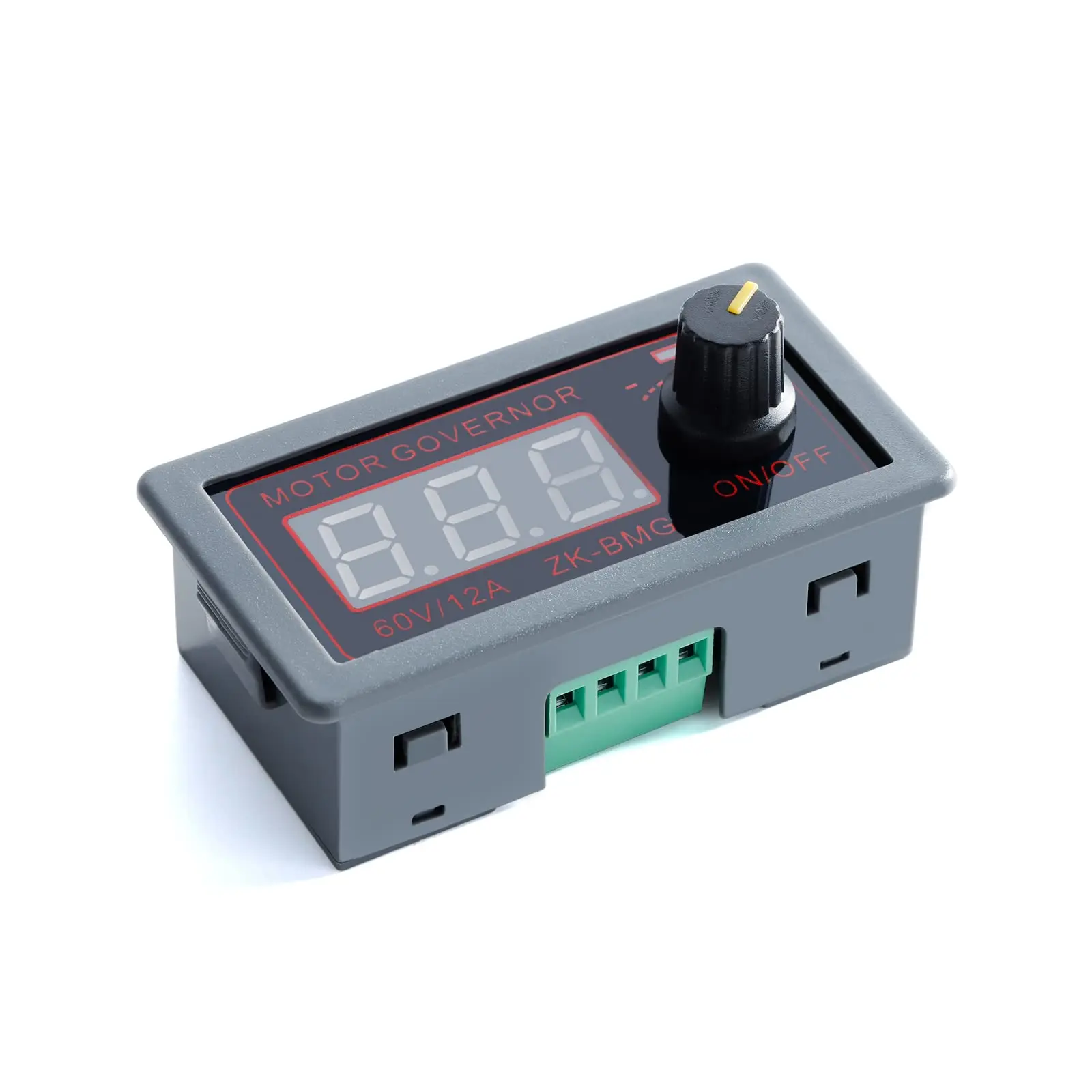 ZK-BMG DC Motor Speed Controller 9V-60V 12A 500W PWM DC Motor Governor, Encoder Rotary Knob Adjustable Speed PWM Signal Generato