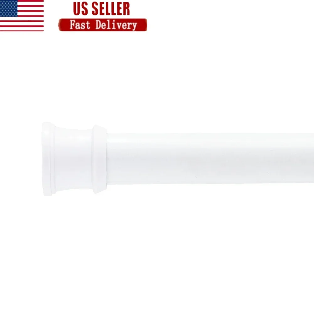 سهلة التركيب قابل للتعديل دش الستار القطب 24-40 بوصة لا أدوات مقاومة للصدأ الصلب غير خدش قضيب