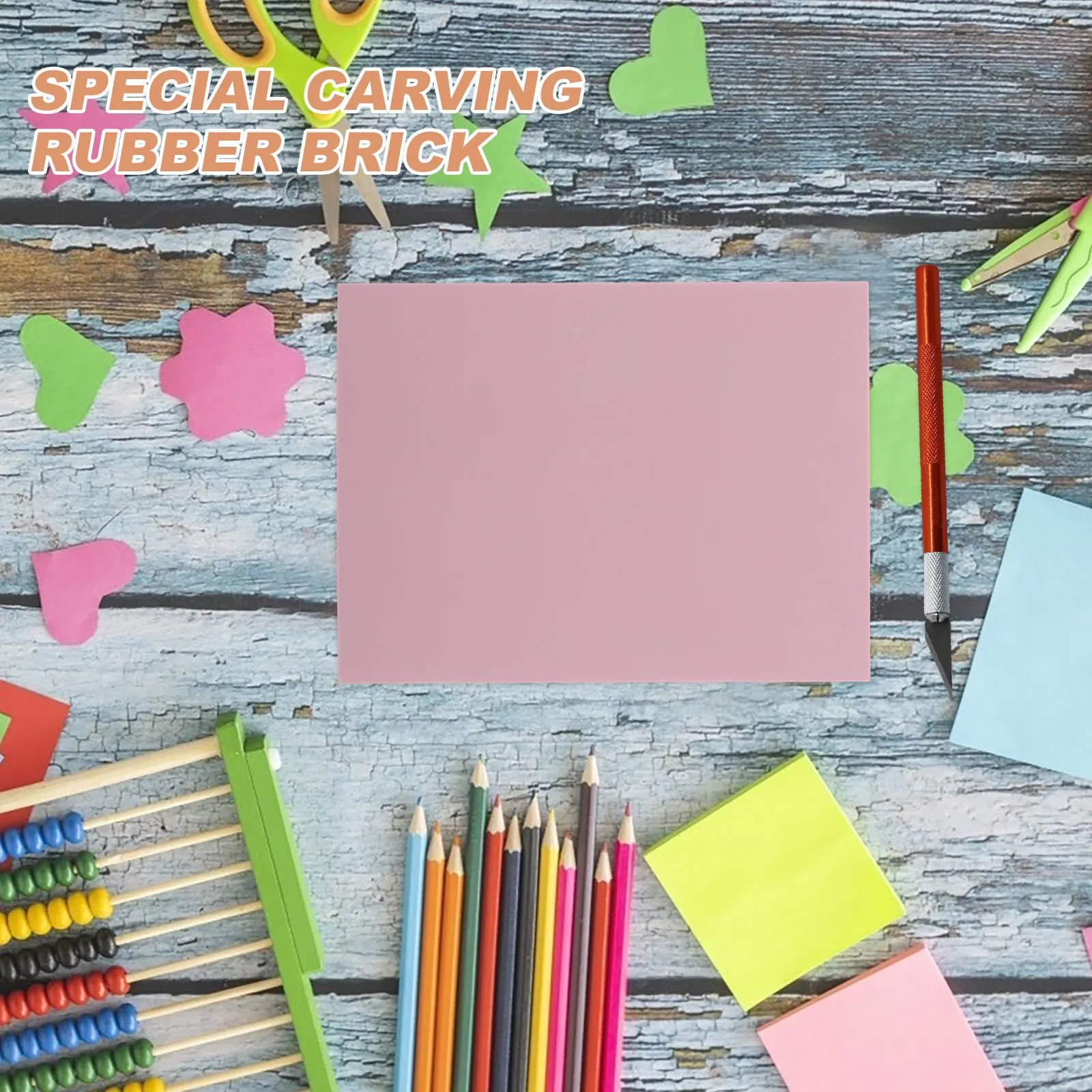 FOTO 5 - Розовые резиновые блоки для резьбы по штампам