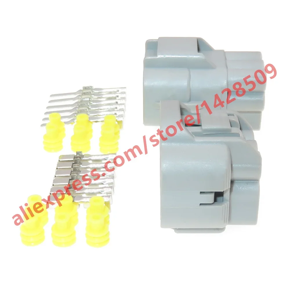 1 Set 6 Pin Cable Harness Waterproof Socket 90980-10988 7282-7064-40 7283-7064-40 Car Headlight Wire Connector