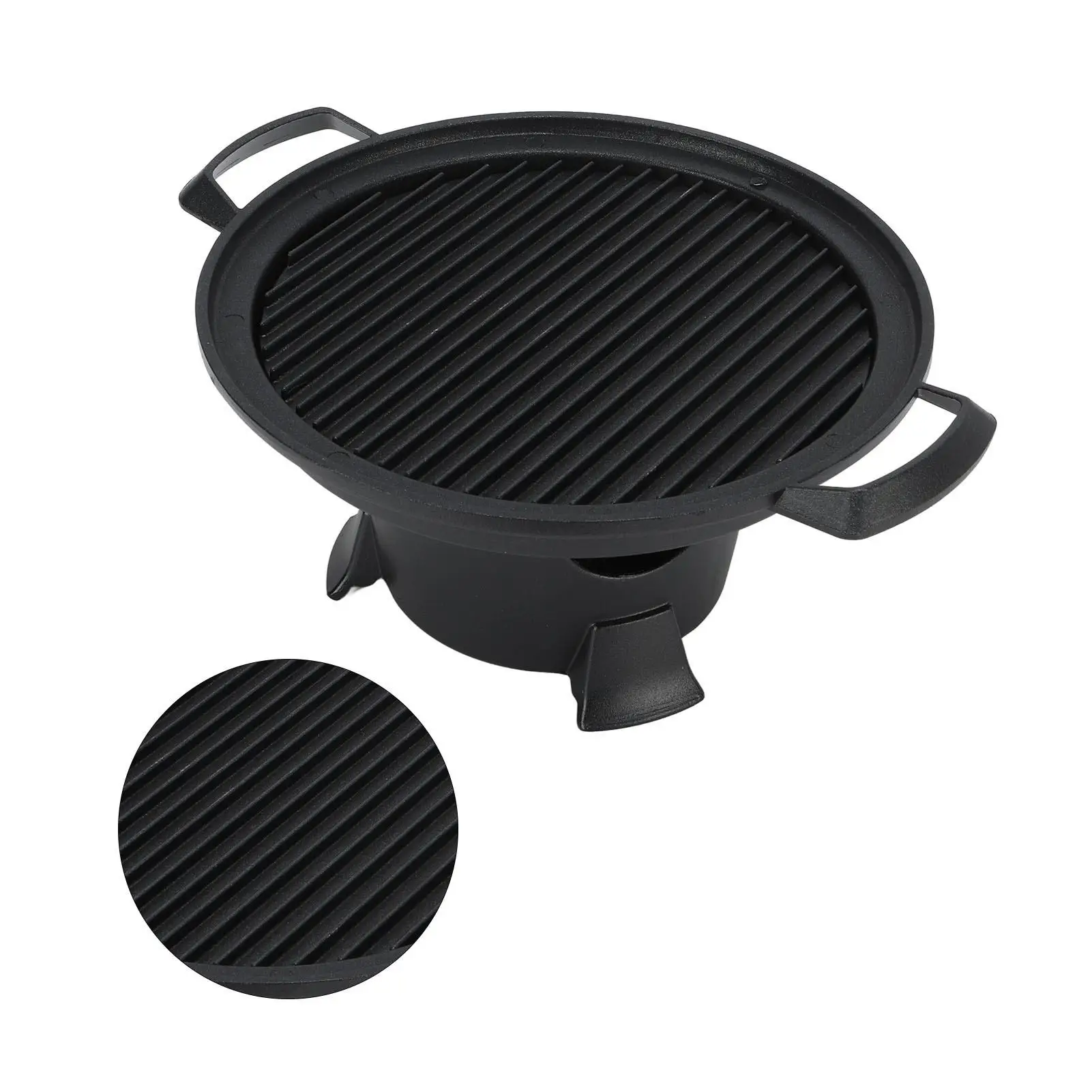 Portable Hibachi Grill Tabletop with Nonstick Baking Pan - Easy Assembly for outdoor for picnic & for camping