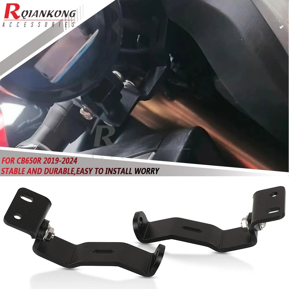 For Honda CB650R Auxiliary Lights Bracket Fog Lights Bracket Motorcycle Lower Driving Light Mounts 2019 2020 2021 2022 2023 2024