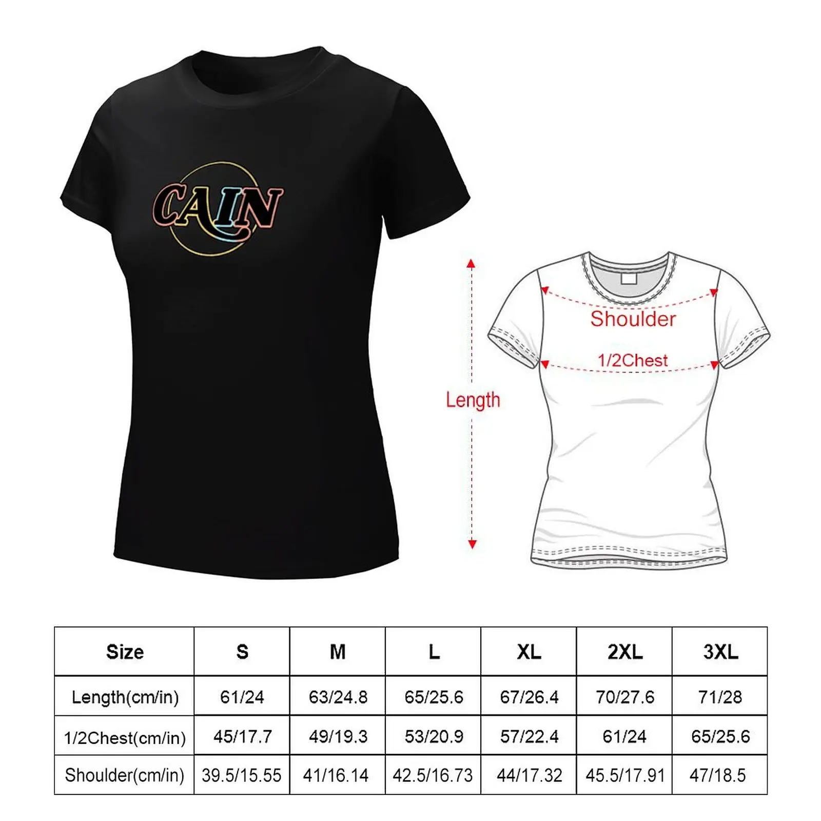 cain the band T-Shirt tees Female clothing graphics summer top woman t shirt