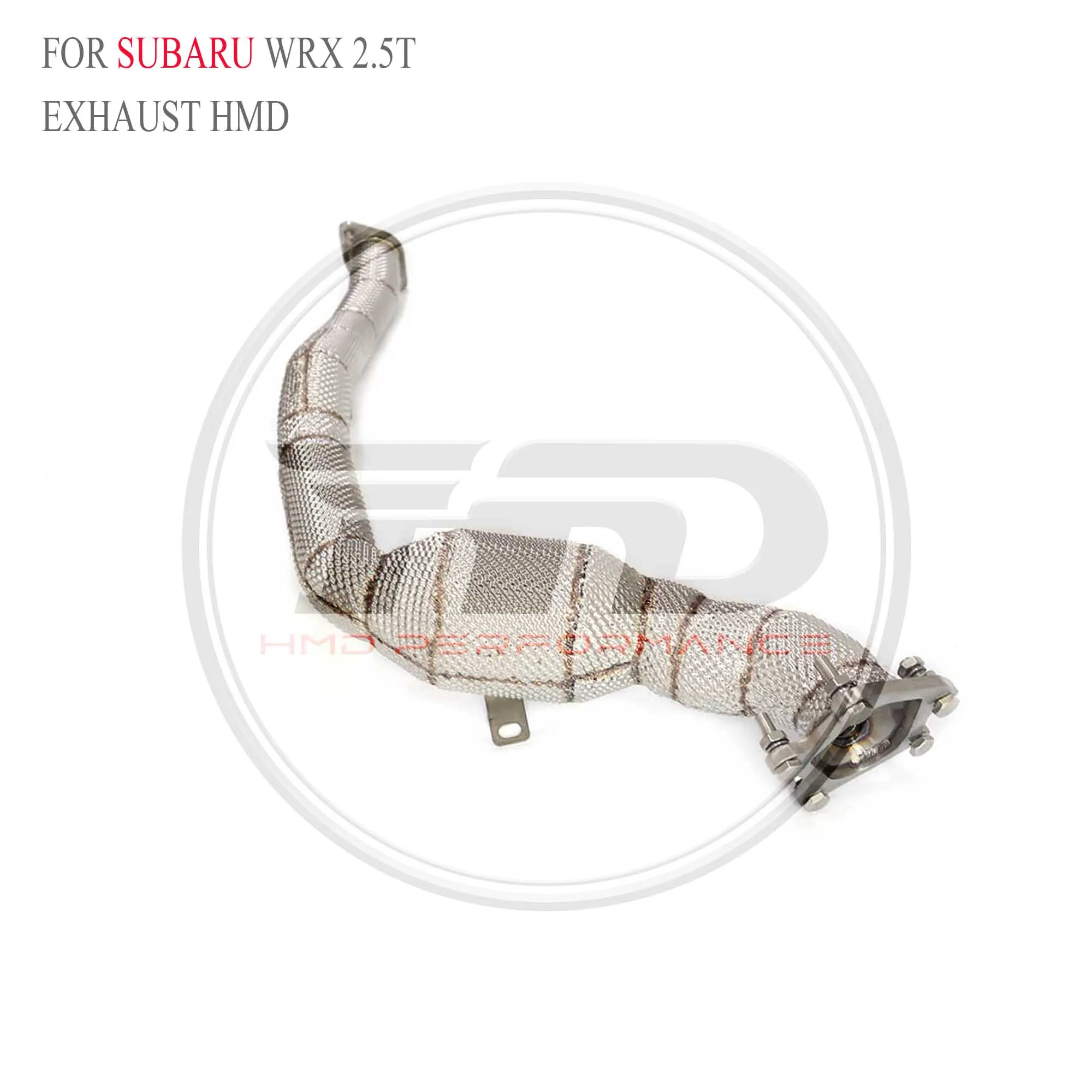 HMD Car Accessories Exhaust Downpipe for Subaru wrx 2.5T With Heat Shield Racing Pipe