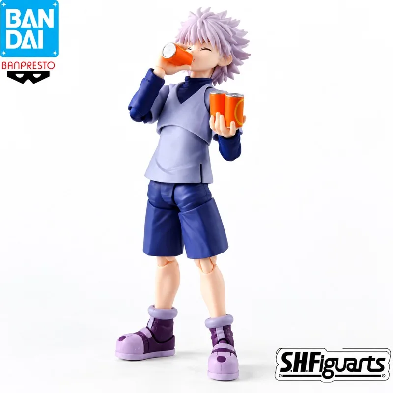 In Stock Bandai Original S H Figuarts Hunterx Hunter Gon Freecss Action Figure Model Doll Brand New Boxed Anime Characters Toys